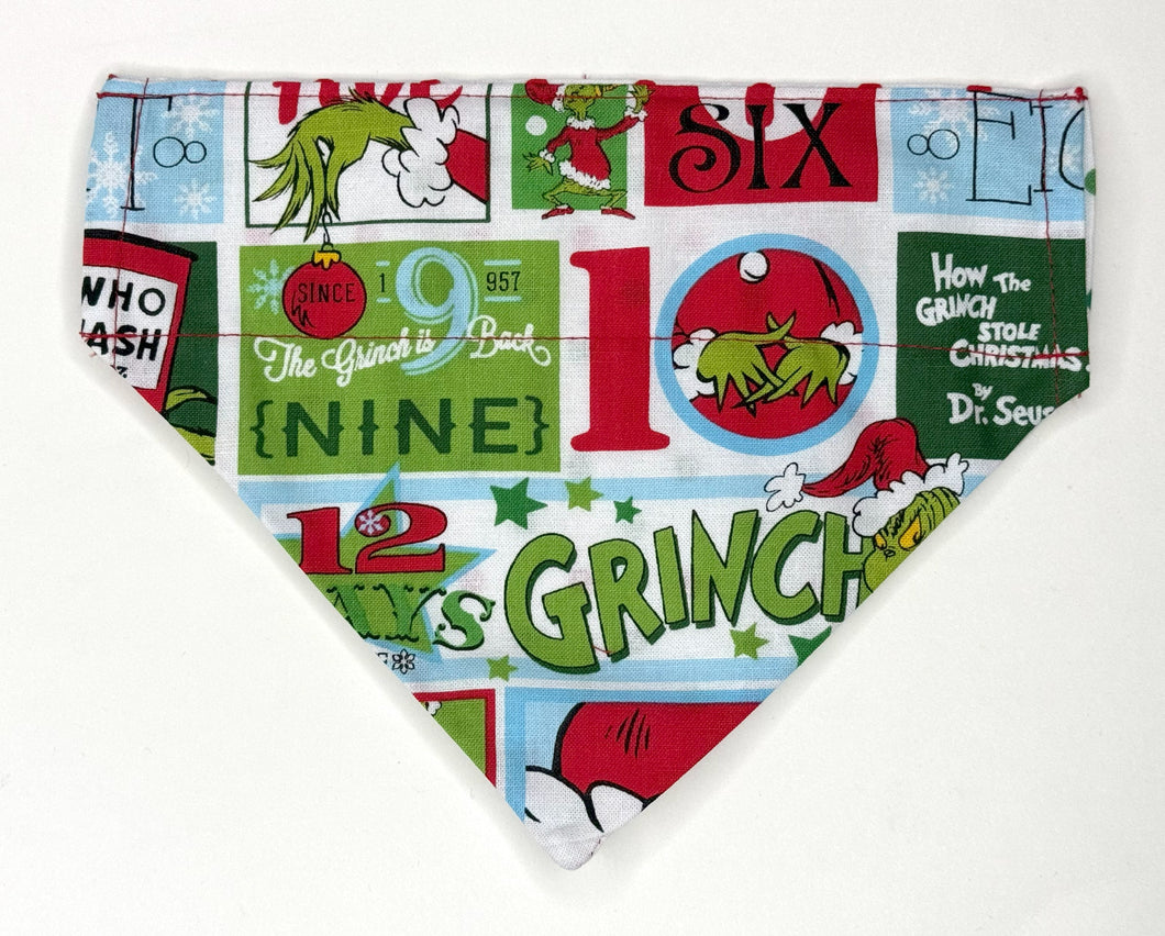 Dog Bandana Grinchmas